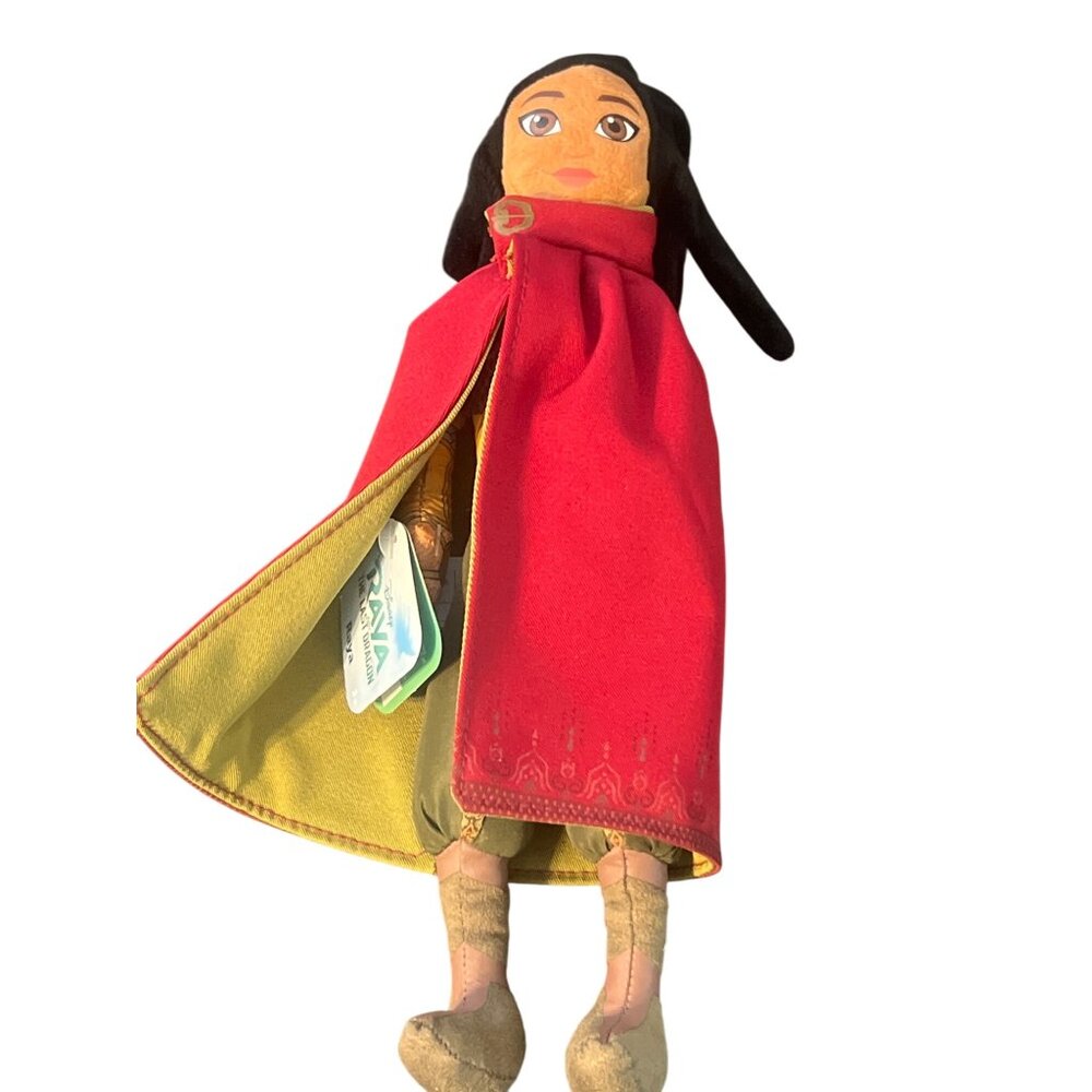 Disney Raya & The Last Dragon Plush Doll Just Play Movie Soft Cape 11" Tall NWT